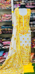 Georgette Phulkari Suits Handwork2025OCT1010