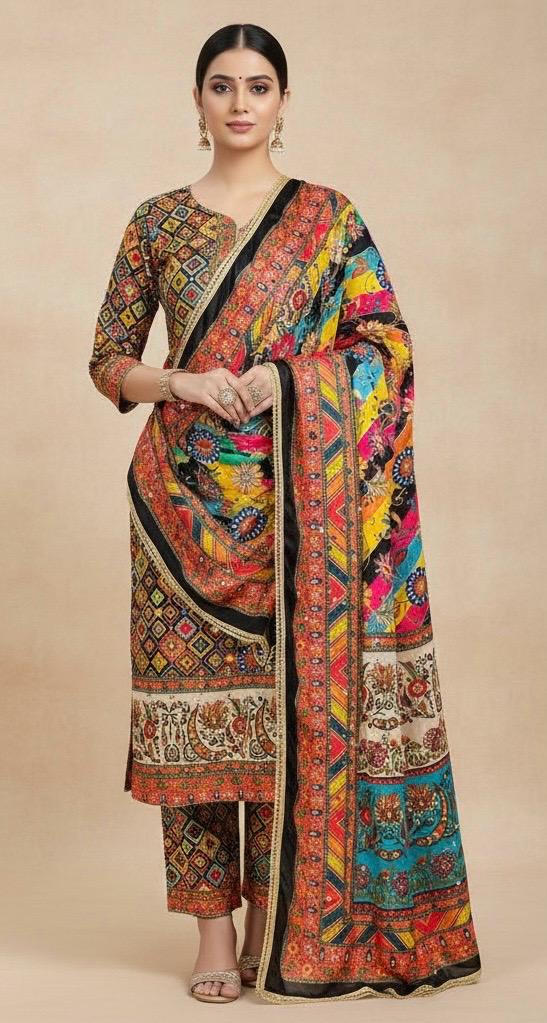 Mirror Work Dupatta Handwork Dupatta 2025OCT1807