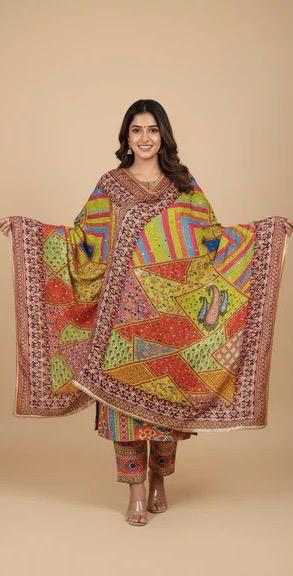 Mirror Work Dupatta Handwork Dupatta 2025SEP2004