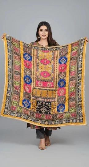 Mirror Work Dupatta Handwork Dupatta 2025Aug1614