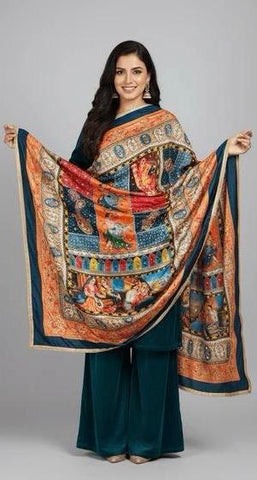 Mirror Work Dupatta Handwork Dupatta 2025OCT1302