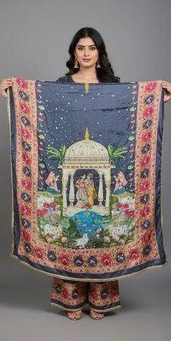 Mirror Work Dupatta Handwork Dupatta 2025SEP2201