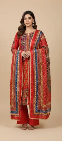 Mirror Work Dupatta Handwork Dupatta 2025OCT0316