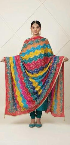 Mirror Work Dupatta Handwork Dupatta 2025OCT0309