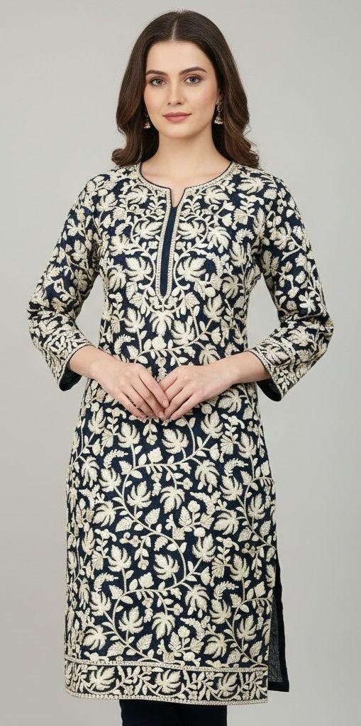 Georgette Kurti Handwork CK2025OCT3103