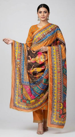 Mirror Work Dupatta Handwork Dupatta 2025NOV0408