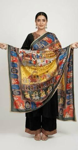 Mirror Work Dupatta Handwork Dupatta 2025NOV0417