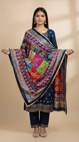 Mirror Work Dupatta Handwork Dupatta 2025NOV0418