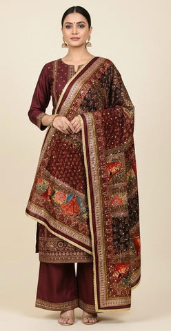 Mirror Work Dupatta Handwork Dupatta 2025NOV0420