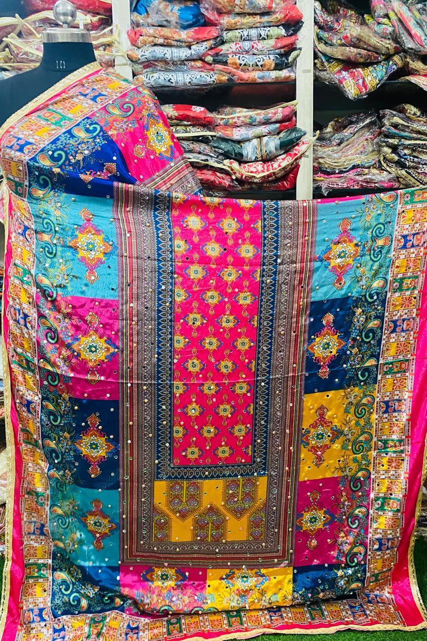 Mirror Work Dupatta Handwork Dupatta 2025NOV0421