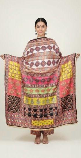 Mirror Work Dupatta Handwork Dupatta 2025NOV0601