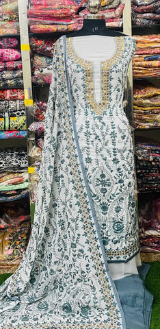 Georgette Phulkari Suits Handwork2025NOV0611