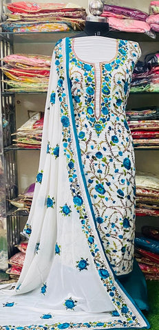 Georgette Phulkari Suits Handwork2025NOV0627