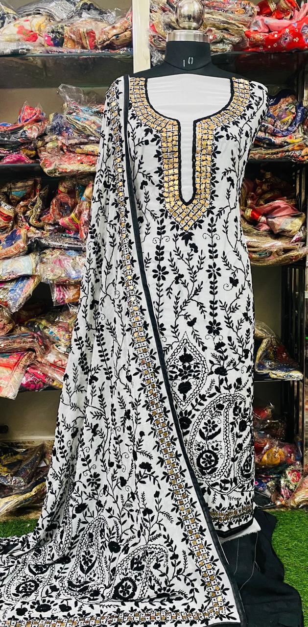 Georgette Phulkari Suits Handwork2025NOV0642