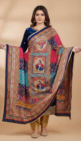 Mirror Work Dupatta Handwork Dupatta 2025NOV0425