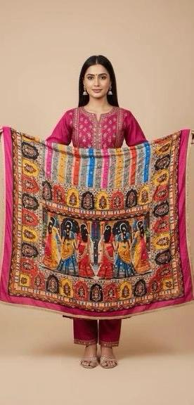 Mirror Work Dupatta Handwork Dupatta 2025NOV1401