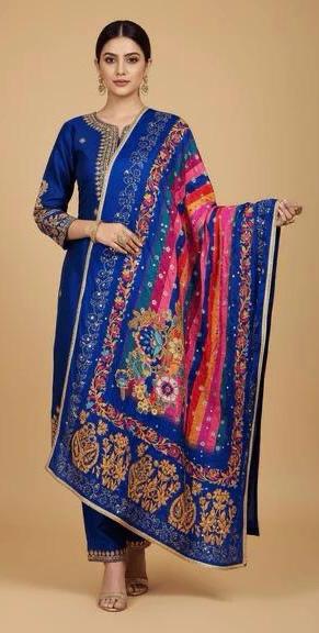 Mirror Work Dupatta Handwork Dupatta 2025NOV1406