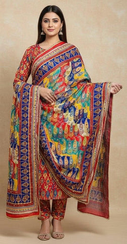 Mirror Work Dupatta Handwork Dupatta 2025NOV1407