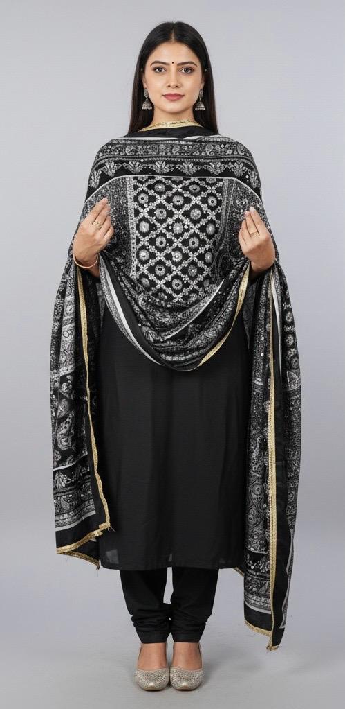 Mirror Work Dupatta Handwork Dupatta 2025NOV1435