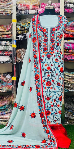 Georgette Phulkari Suits Handwork2025NOV1720