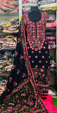 Georgette Phulkari Suits Handwork2025NOV1723