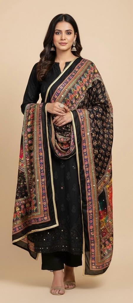 Mirror Work Dupatta Handwork Dupatta 2025NOV1907