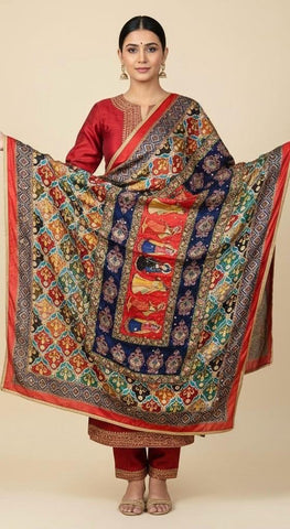 Mirror Work Dupatta Handwork Dupatta 2025DEC0607