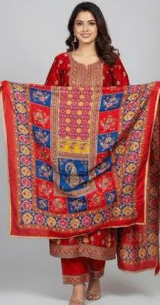 Mirror Work Dupatta Handwork Dupatta 2025DEC0902