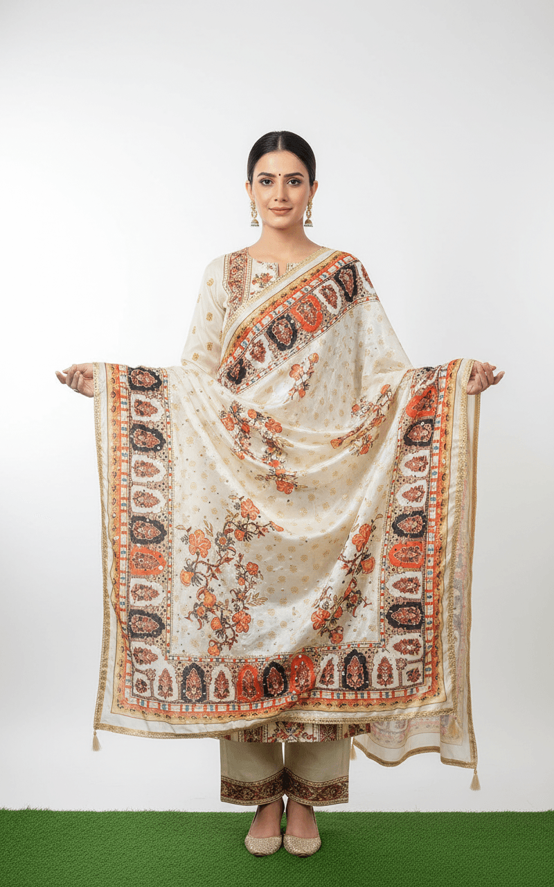 Mirror Work Dupatta Handwork Dupatta 2025SEP1808