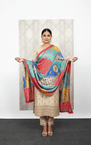Mirror Work Dupatta Handwork Dupatta 2025SEP2217