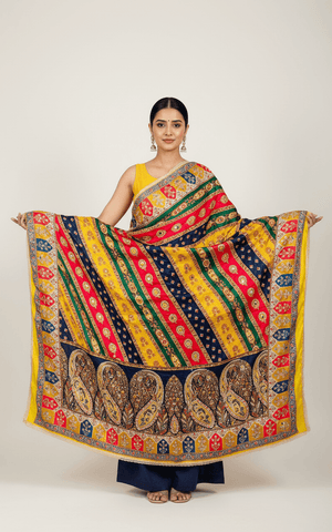 Mirror Work Dupatta Handwork Dupatta 2025SEP2214
