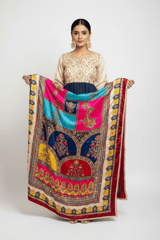 Mirror Work Dupatta Handwork Dupatta 2025SEP2213