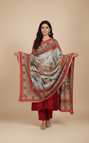 Mirror Work Dupatta Handwork Dupatta 2025SEP2210