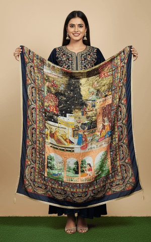 Mirror Work Dupatta Handwork Dupatta 2025SEP2208