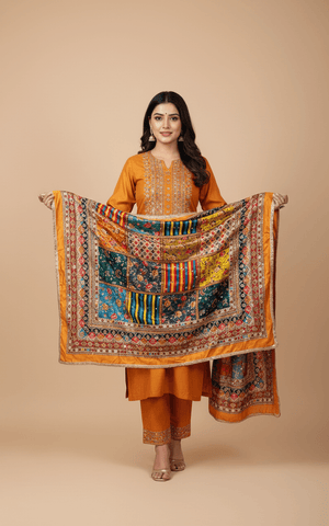 Mirror Work Dupatta Handwork Dupatta 2025SEP2206