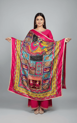 Mirror Work Dupatta Handwork Dupatta 2025SEP2203