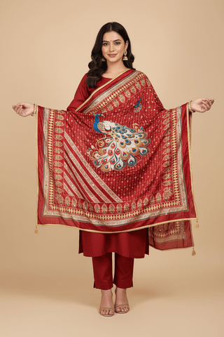 Mirror Work Dupatta Handwork Dupatta 2025SEP2007