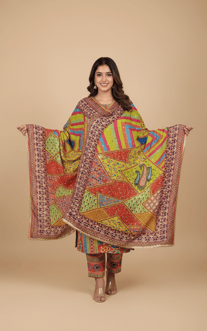 Mirror Work Dupatta Handwork Dupatta 2025SEP2004