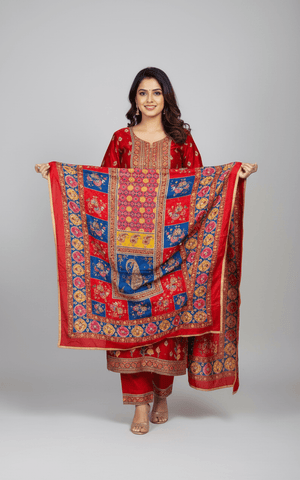 Mirror Work Dupatta Handwork Dupatta 2025SEP1804