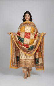 Mirror Work Dupatta Handwork Dupatta 2025SEP2003