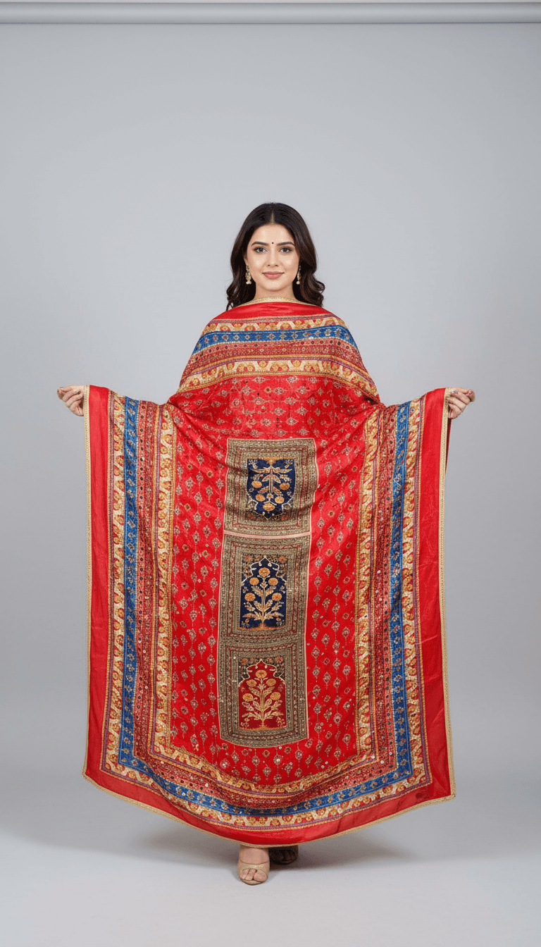 Mirror Work Dupatta Handwork Dupatta 2025SEP1606