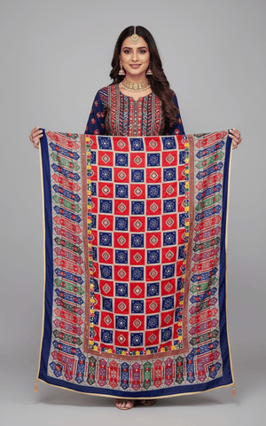Mirror Work Dupatta Handwork Dupatta 2025SEP1113
