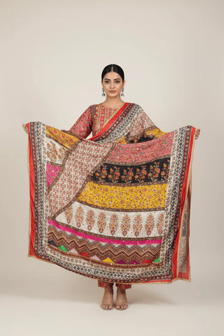 Mirror Work Dupatta Handwork Dupatta 2025SEP2404