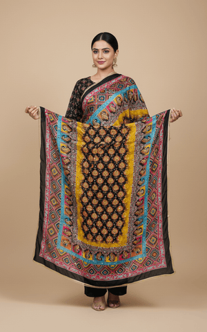 Mirror Work Dupatta Handwork Dupatta 2025Aug1608