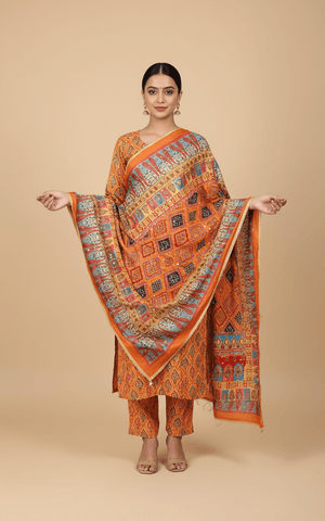 Mirror Work Dupatta Handwork Dupatta 2025July0511