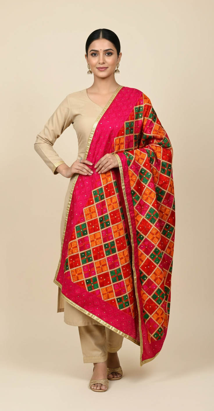 Phulkari Dupatta VD2025OCT0115