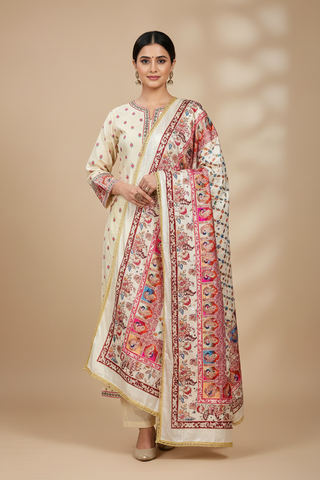 Mirror Work Dupatta Handwork Dupatta 2025OCT0310