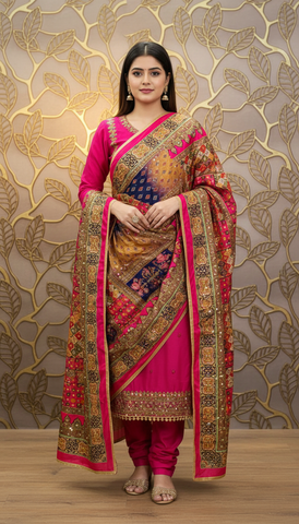 Mirror Work Dupatta Handwork Dupatta 2025OCT0314