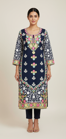 Georgette Kurti Handwork CK2025OCT00708