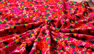 Red Designer Heavy Phulkari Dupatta